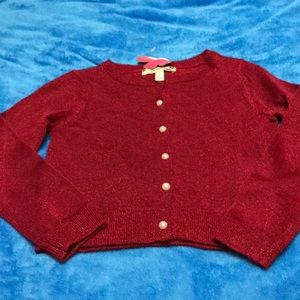 Girls sparkly sweater/cardigan